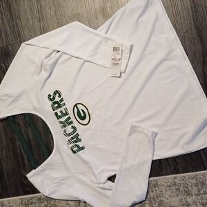 🔥🔥🔥Green Bay Packers backless logo sexy shirt NWT NFL team apparel